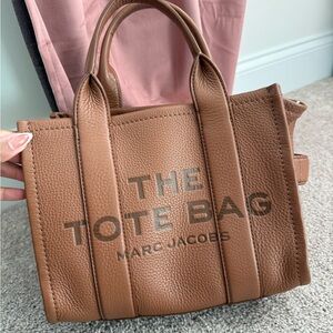 Marc Jacobs Brown Pebbled Leather The Tote Bag